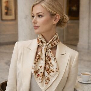 Museum of Fine Arts Boston Les Chats Silk Scarf 32